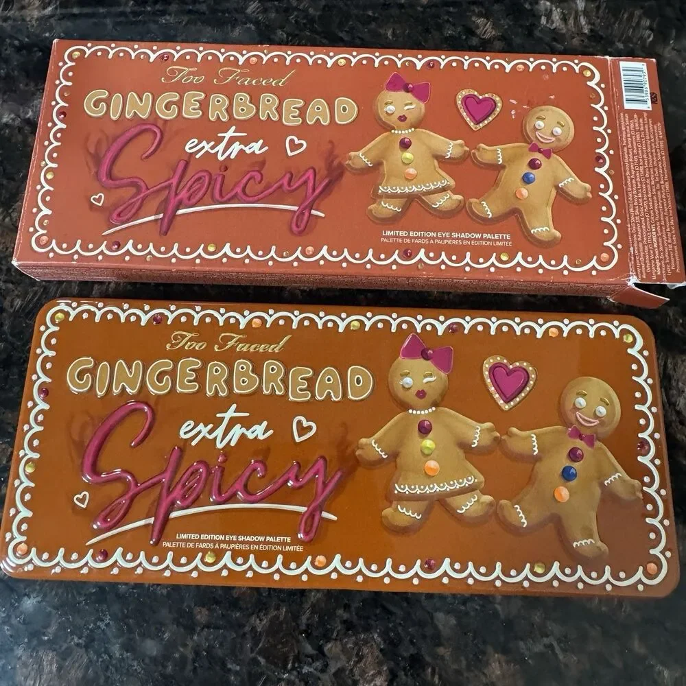 Too Faced Gingerbread Extra Spicy Eye Shadow Palette Limited Edition NEW